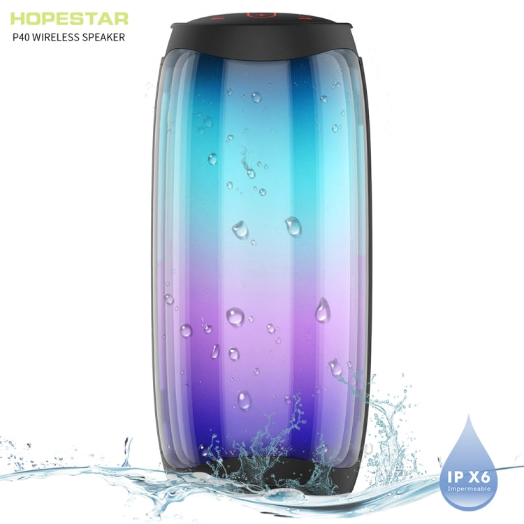 HOPESTAR P40 Bluetooth 5.0 ポータブル防水ワイヤレスBluetoothスピーカー、P40（ブラック）、P40（ブルー）