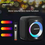 HOPESTAR Party100 Bluetooth 5.0 ポータブル防水ワイヤレスBluetoothスピーカー モバイル充電機能付き、Party100（グリーン）