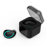 M-B8 Bluetooth 5.0 ミニインビジブルインイヤーステレオワイヤレスBluetoothイヤホン 充電ケース付き