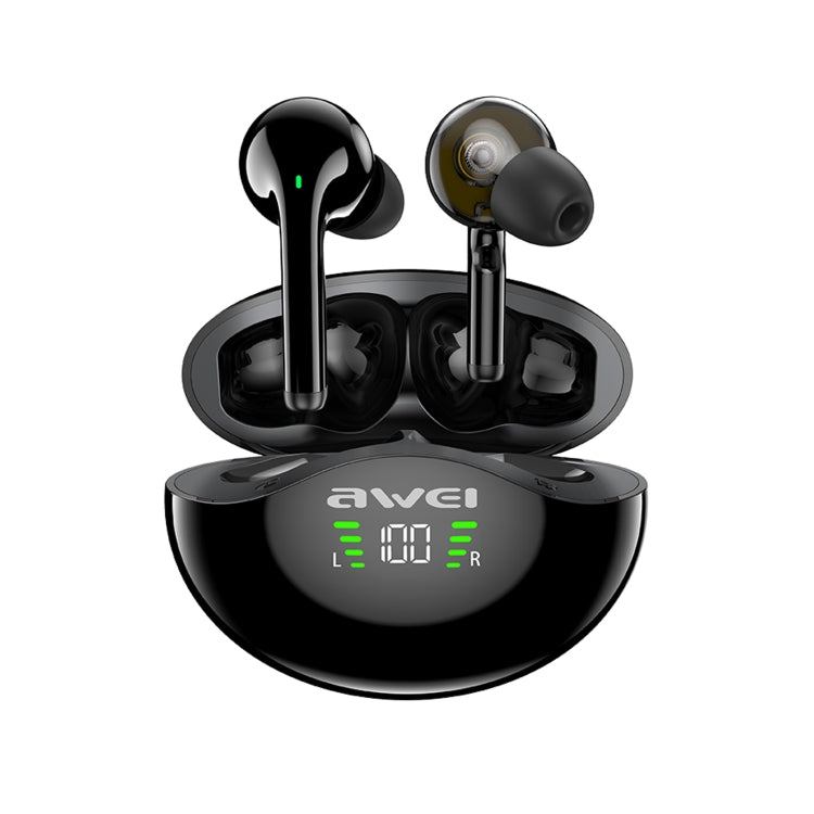awei T12P Bluetooth 5.1 LEDディスプレイ ワイヤレスBluetoothイヤホン, T12P