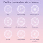 Mijiaer TN22 Bluetooth 5.1 トゥルーワイヤレスステレオBluetoothイヤホン