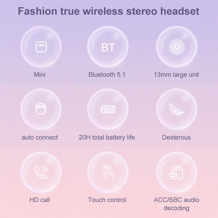Mijiaer TN22 Bluetooth 5.1 トゥルーワイヤレスステレオBluetoothイヤホン