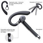 YYK-525 シングル回転式イヤーフック ノイズキャンセリングワイヤレスBluetoothイヤホン 充電ケース＆デジタルディスプレイ付き, YYK-525 充電ケース付き