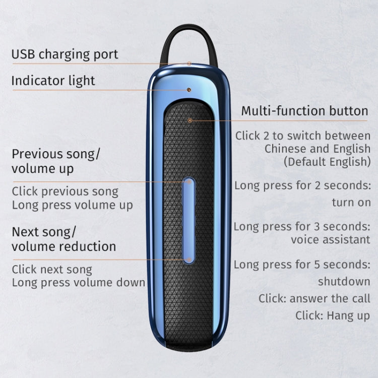 E1 スマートノイズリダクション 片耳装着型 Bluetooth イヤホン