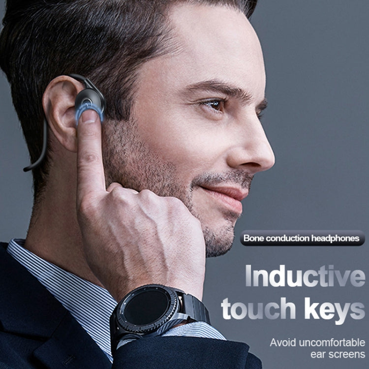 M-1 背面装着型タッチノイズリダクション 骨伝導 Bluetooth イヤホン 取り外し可能マイク付き