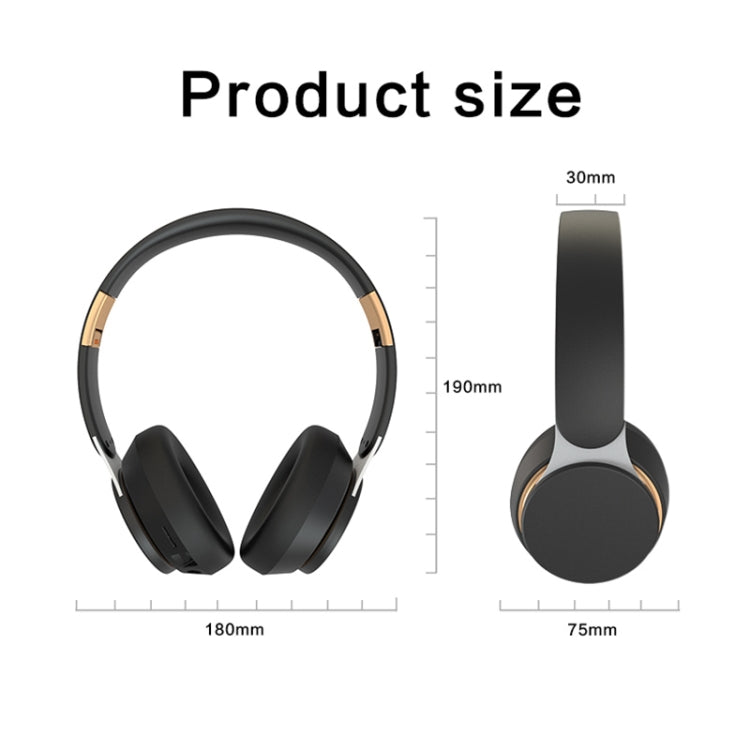 07S 折りたたみスポーツ コンピューターゲーム ワイヤレス Bluetooth V5.0 ヘッドセット マイク付き