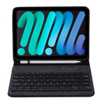 C06B 超薄型 キャンディーカラー Bluetooth キーボード タブレットケース iPad mini 6 / mini 7 用、スタンド＆ペンスロット付き
