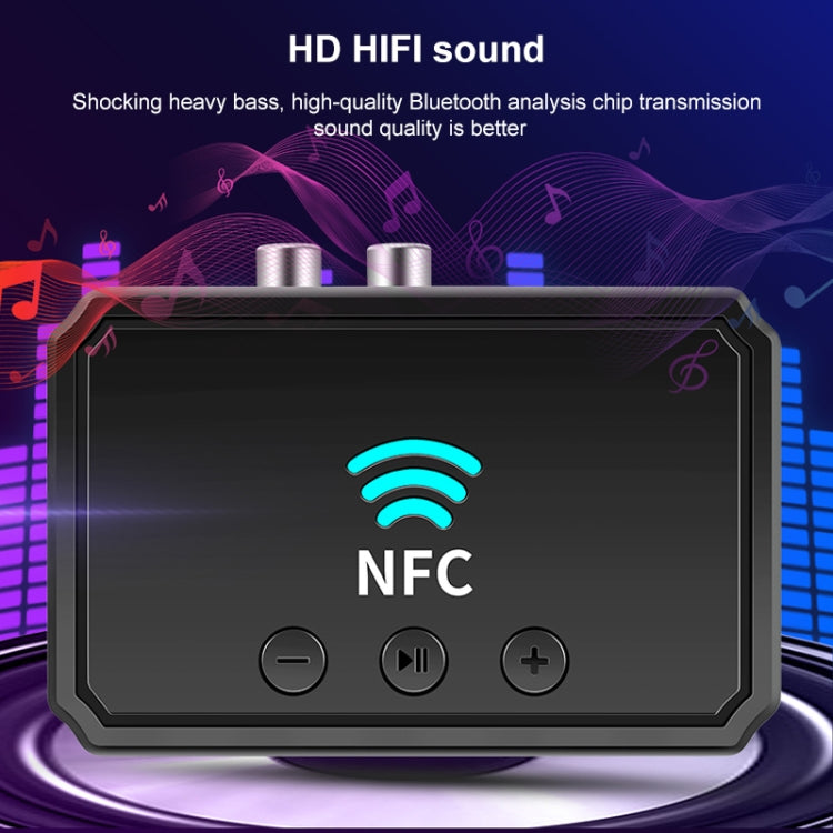 T36 NFC Bluetooth 5.0 レシーバー トランスミッター ヘッドセット カーオーディオプレーヤー