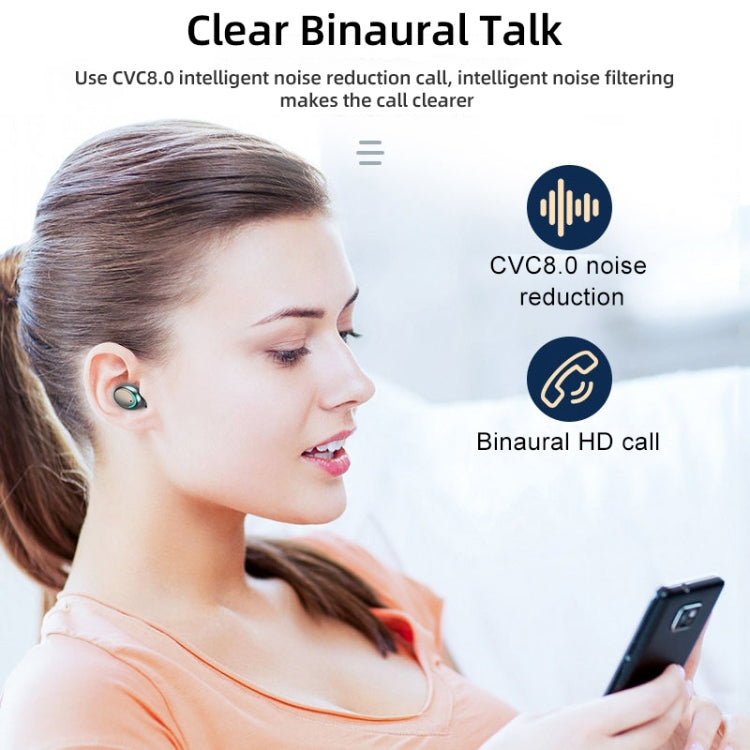 F9-5C LEDライト + デジタルディスプレイ ノイズリダクション Bluetooth イヤホン（ブラック）、F9-5C LEDライト ブラック、F9-5C LEDライト ホワイト