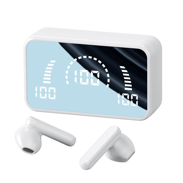 V9 ミラーヌードル ワイヤレス Bluetooth イヤホン 充電ケース付き