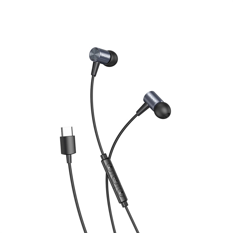 awei TC-2 USB-C / Type-C Interface 6D Stereo Surround Wired Headphones