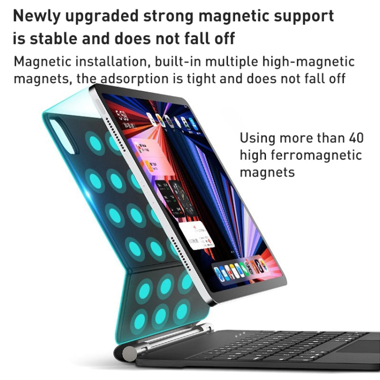 iPad 第10世代 10.9 2022用 T89 マジックサスペンド Bluetoothキーボード レザーケース, iPad 第10世代 10.9 2022用