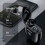 awei T28P Bluetooth V5.0 TWS トゥルーワイヤレススポーツ LEDディスプレイヘッドセット 充電ケース付き