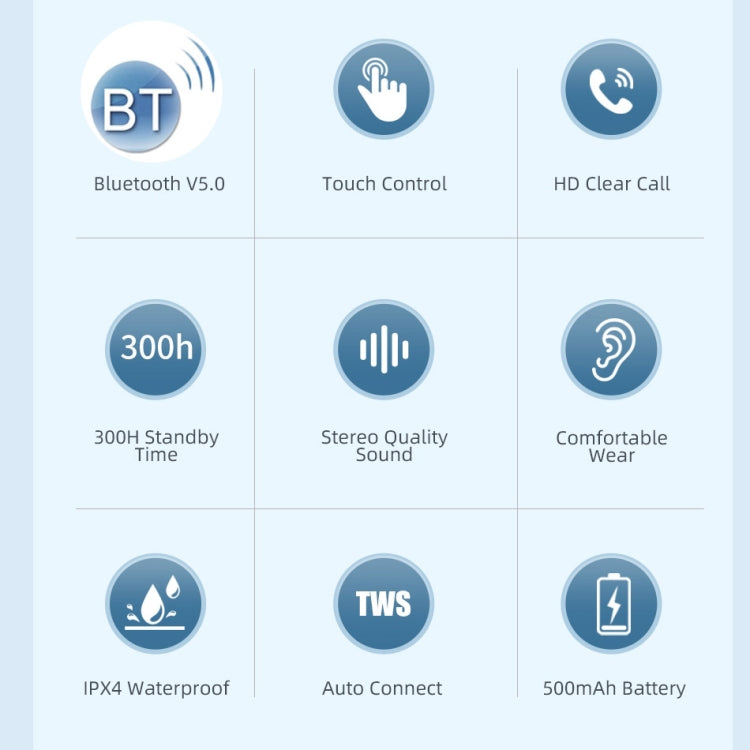 awei T28P Bluetooth V5.0 TWS トゥルーワイヤレススポーツ LEDディスプレイヘッドセット 充電ケース付き