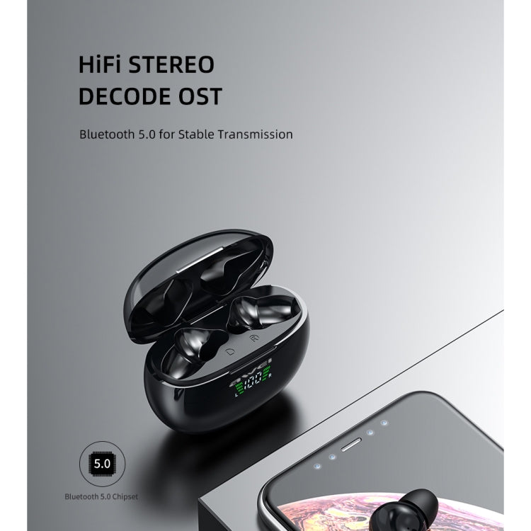 awei T15P Bluetooth V5.0 TWS トゥルーワイヤレススポーツ LEDディスプレイヘッドセット 充電ケース付き, T15P