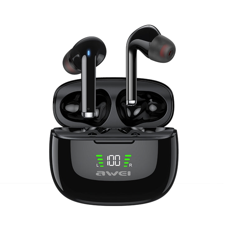 awei TA8 Bluetooth 5.2 ANC アクティブノイズキャンセリング ワイヤレスBluetoothイヤホン, TA8