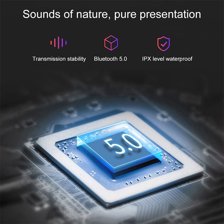 DT-4 IPX防水 Bluetooth 5.0 ワイヤレスBluetoothイヤホン 350mAh磁気充電ケース付き 通話対応, DT-4