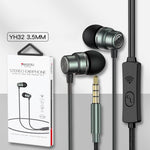 Yesido YH32 3.5mmインイヤー有線イヤホン、長さ：1.2m、YH32