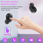 DT-14 ワイヤレス両耳 Bluetooth ヘッドセット タッチ＆スマート磁気充電＆電源オン自動ペアリング対応