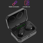 DT-14 ワイヤレス両耳 Bluetooth ヘッドセット タッチ＆スマート磁気充電＆電源オン自動ペアリング対応