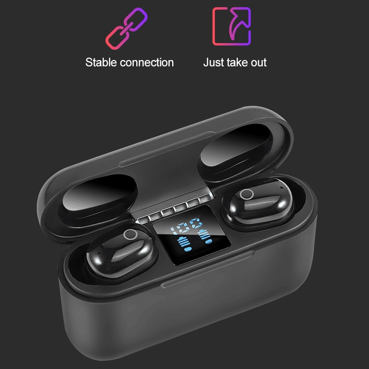 Dt-18 ワイヤレス両耳 Bluetooth ヘッドセット 2000mAh 充電ケース＆タッチ＆インテリジェント磁気吸着充電付き