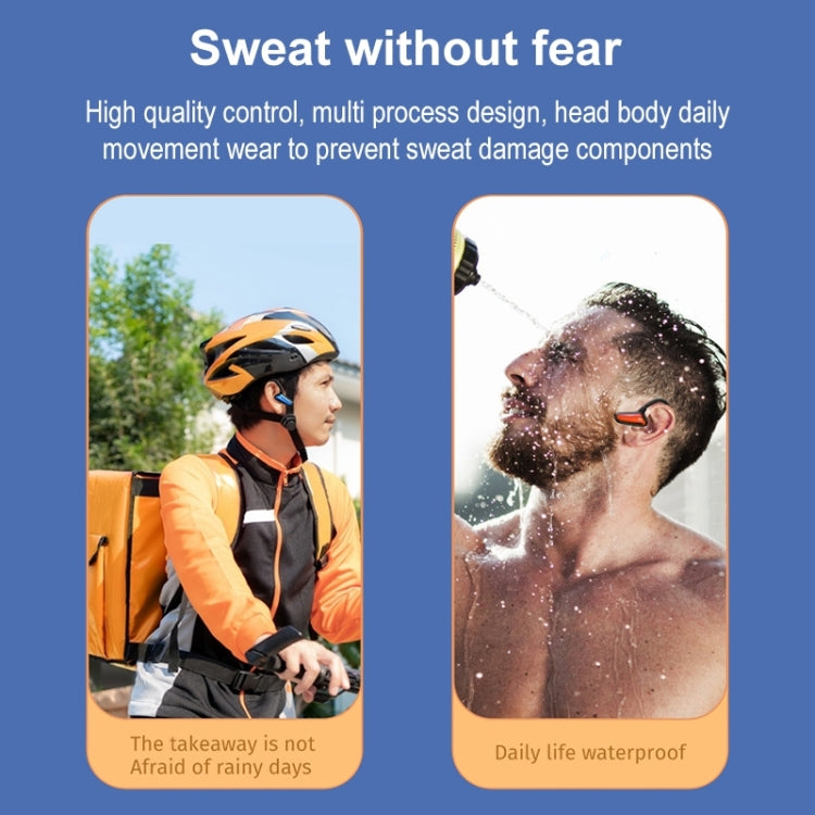 M-D8 IPX5 防水 骨伝導 Bluetooth ハングイヤー ワイヤレスイヤホン
