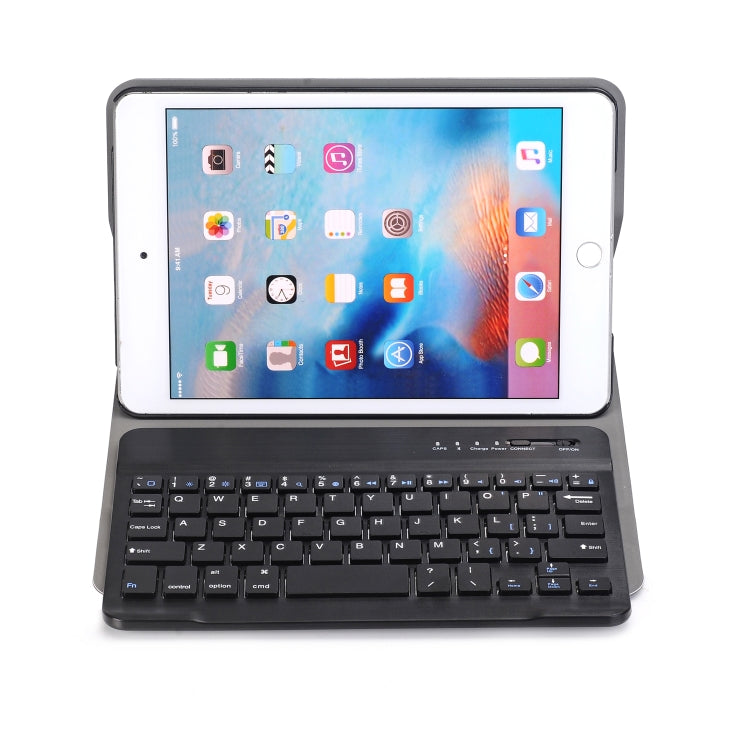 A05 Bluetooth 3.0 超薄型 ABS 着脱式 Bluetooth キーボード レザー タブレットケース iPad mini 5 用、ホルダー付き、mini 5 用