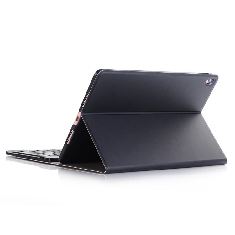 A09 Bluetooth 3.0 超薄型 ABS 着脱式 Bluetooth キーボード レザー タブレットケース iPad Air / Pro 10.5インチ (2019) 用、ホルダー付き
