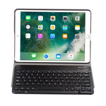 A09 Bluetooth 3.0 超薄型 ABS 着脱式 Bluetooth キーボード レザー タブレットケース iPad Air / Pro 10.5インチ (2019) 用、ホルダー付き