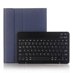 A09B Bluetooth 3.0 超薄型 ABS 着脱式 Bluetooth キーボード レザー タブレットケース iPad Air / Pro 10.5インチ (2019) 用、ペンスロット＆ホルダー付き