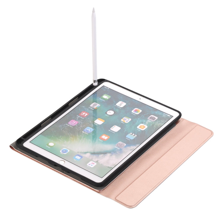A09B Bluetooth 3.0 超薄型 ABS 着脱式 Bluetooth キーボード レザー タブレットケース iPad Air / Pro 10.5インチ (2019) 用、ペンスロット＆ホルダー付き