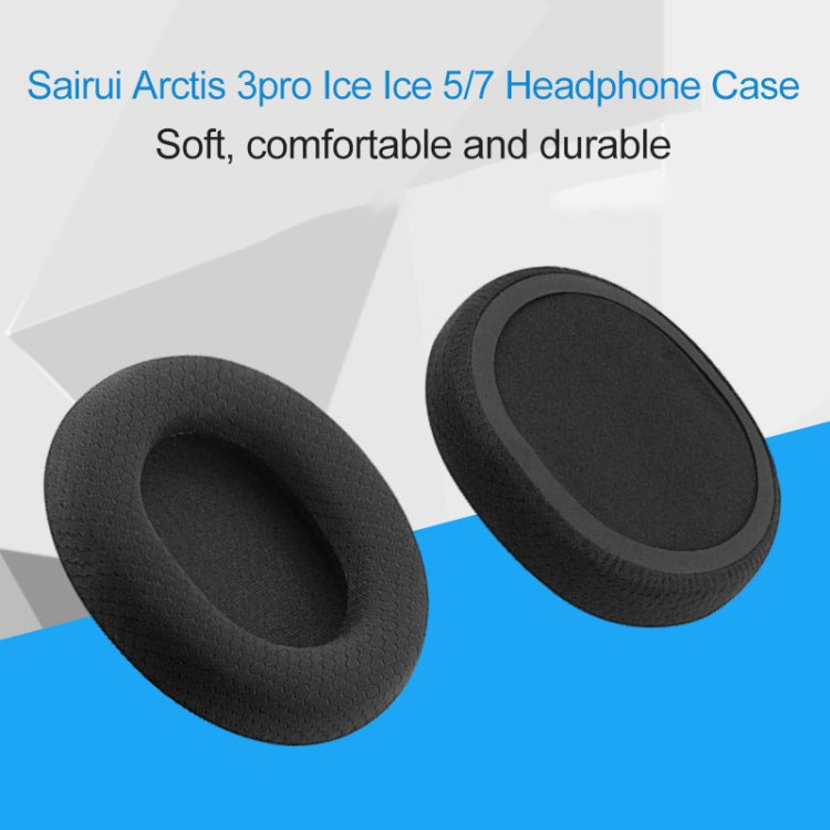 Steelseries Arctis 3 Pro / Ice 5 / Ice 7ヘッドホン用1ペアレザースポンジ保護ケース（ホワイト）、IP6D2519A、IP6D2519B、IP6D2519C、IP6D2519D、IP6D2519E、IP6D2519F