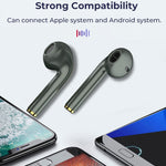 J18 Bluetooth 5.0 TWS ワイヤレス両耳Bluetoothイヤホン 充電ボックス付き、J18（グリーン）、J18（ローズゴールド）、J18（ホワイト）、J18（ブラック）