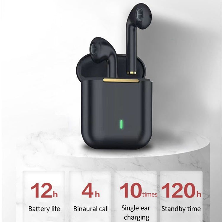 J18 Bluetooth 5.0 TWS ワイヤレス両耳Bluetoothイヤホン 充電ボックス付き、J18（グリーン）、J18（ローズゴールド）、J18（ホワイト）、J18（ブラック）
