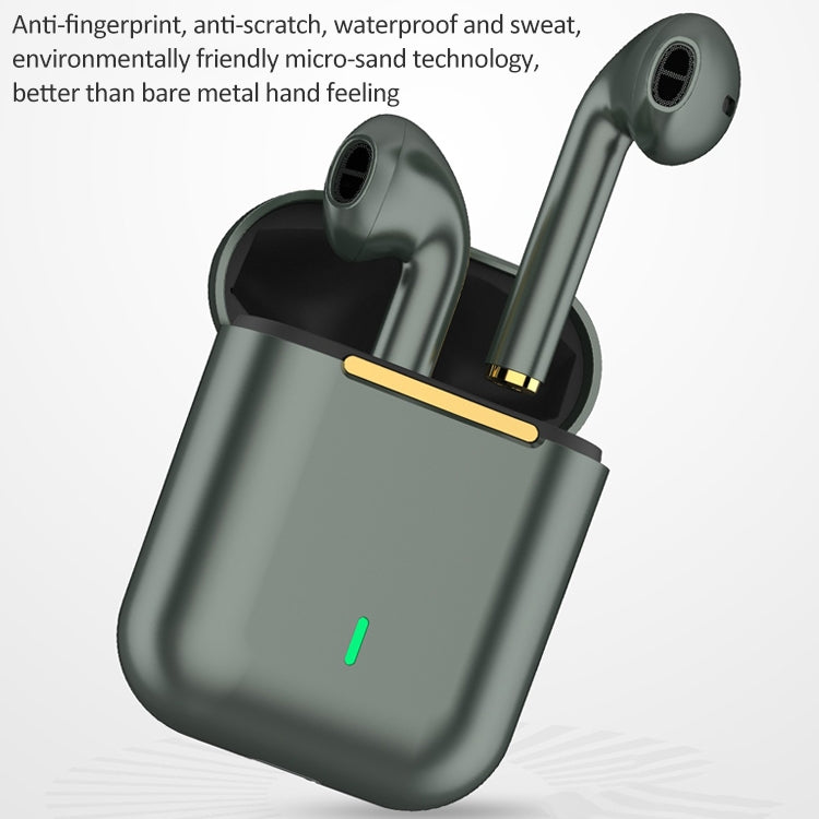 J18 Bluetooth 5.0 TWS ワイヤレス両耳Bluetoothイヤホン 充電ボックス付き、J18（グリーン）、J18（ローズゴールド）、J18（ホワイト）、J18（ブラック）