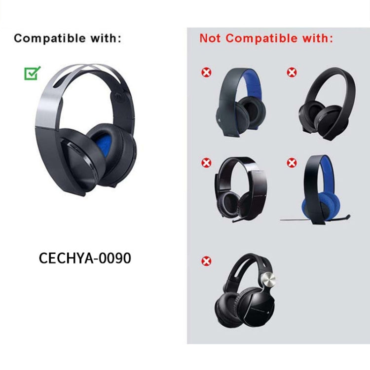 2個セット ソニー PS4 7.1 PlayStation プラチナ CECHYA-0090 イヤホンクッションカバーイヤーマフ交換用イヤーパッド メッシュなし、ソニー PS4 7.1用