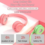 Y08 ハイファイ音質 マカロン Bluetooth ヘッドセット、通話・TFカード・3.5mm AUX対応