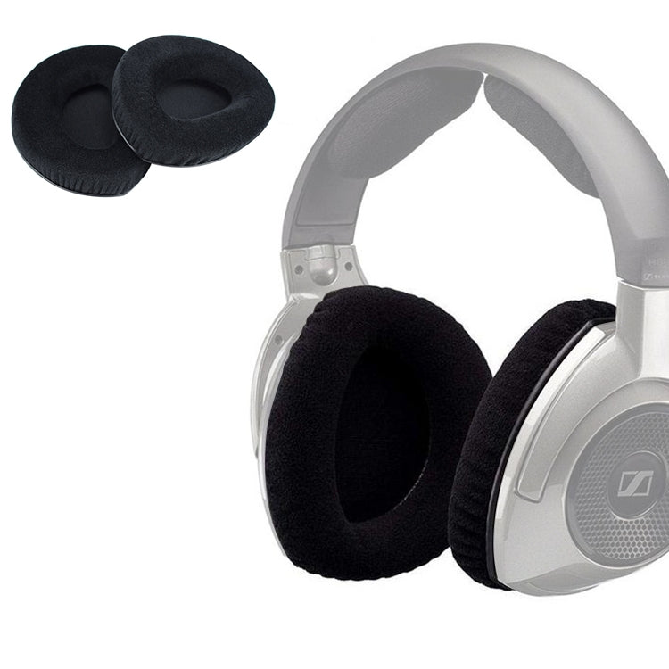 Sennheiser RS160 / 170 / HDR170 / 180 / 160 用 2個セット フランネルイヤホンクッションカバー イヤーマフ 交換用イヤーパッド バックルなし、フランネル