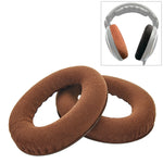 Sennheiser HD515 / HD555 / HD595 / HD598 / HD558 / PC360 用 2個セット フランネルイヤホンクッションカバー イヤーマフ 交換用イヤーパッド トーンチューニングコットン入り、ベルベットブラック、ベルベットブラウン