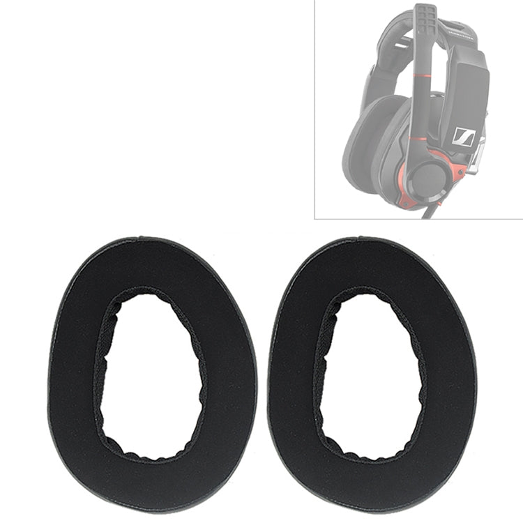 Sennheiser GSP 600 用 2個セット ヘッドホンクッションスポンジカバー イヤーマフ 交換用イヤーパッド、Sennheiser GSP 600用（イヤーマフ）