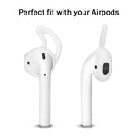 ENKAY Hat-prince イヤホン用イヤーキャップ イヤーパッド 紛失防止イヤーフック Apple AirPods用 2ペア
