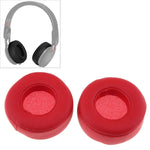 Beats Studio Mixr用 2個セット ヘッドホン保護レザー製カバー スポンジイヤーマフ、レッド