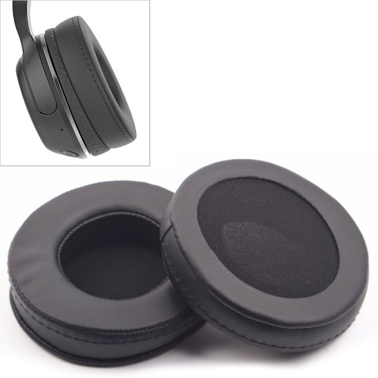 2個セット Skullcandy / HESH 2.0 HESH 厚手イヤホンパッドカバー イヤーマフ交換用イヤーパッド 白糸縫製（ブラック）