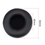2個セット Skullcandy / HESH 2.0 HESH 厚手イヤホンパッドカバー イヤーマフ交換用イヤーパッド 白糸縫製（ブラック）