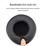 2個セット Skullcandy / HESH 2.0 HESH 厚手イヤホンパッドカバー イヤーマフ交換用イヤーパッド 白糸縫製（ブラック）