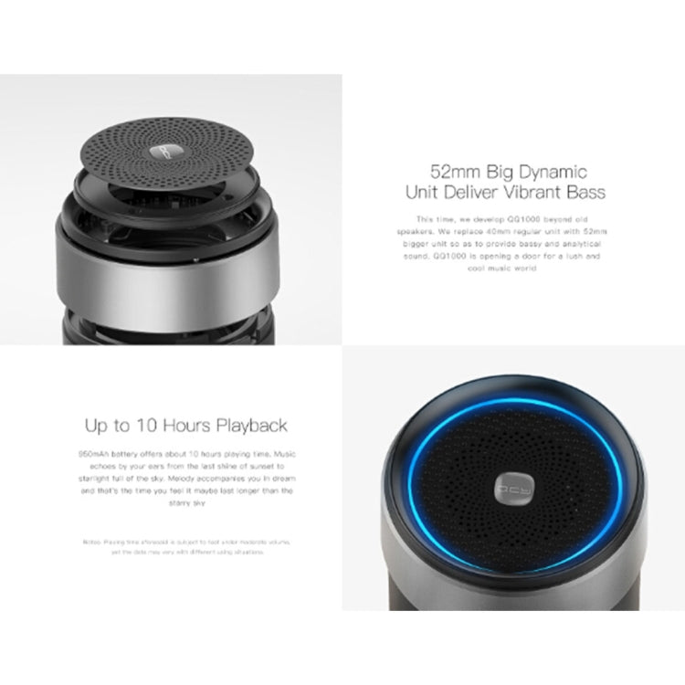 QCY BOX1 ポータブルミニスピーカー ワイヤレス音楽 メタル V4.2 Bluetooth スピーカー