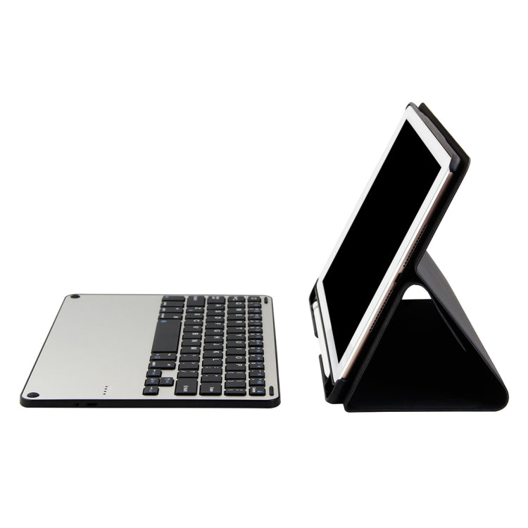 3018 着脱式 Bluetooth 3.0 アルミニウム合金キーボード＋イミテーションクロステクスチャーレザータブレットケース iPad Air / Air 2 / iPad Pro 9.7インチ 用 スリープ／撥水機能付き 3018