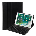 FT-1030 Bluetooth 3.0 ABS ブラッシュドテクスチャ キーボード + スキンテクスチャ レザー タブレットケース iPad Air / Air 2 / iPad Pro 9.7インチ用、三段階角度調整 / マグネット / スリープ機能付き、FT-1030D