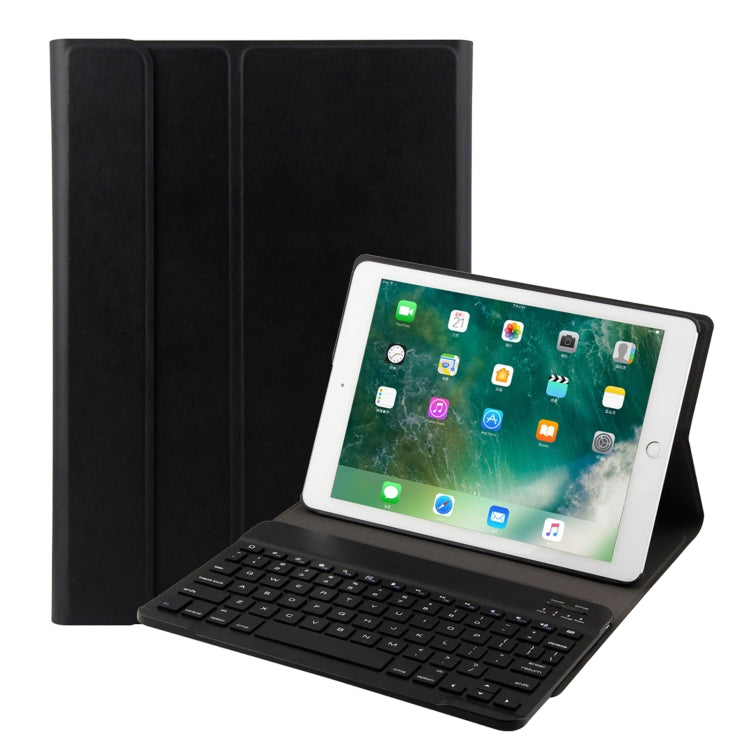 FT-1030 Bluetooth 3.0 ABS ブラッシュドテクスチャ キーボード + スキンテクスチャ レザー タブレットケース iPad Air / Air 2 / iPad Pro 9.7インチ用、三段階角度調整 / マグネット / スリープ機能付き、FT-1030D