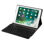 FT-1030 Bluetooth 3.0 ABS ブラッシュドテクスチャ キーボード + スキンテクスチャ レザー タブレットケース iPad Air / Air 2 / iPad Pro 9.7インチ用、三段階角度調整 / マグネット / スリープ機能付き、FT-1030D